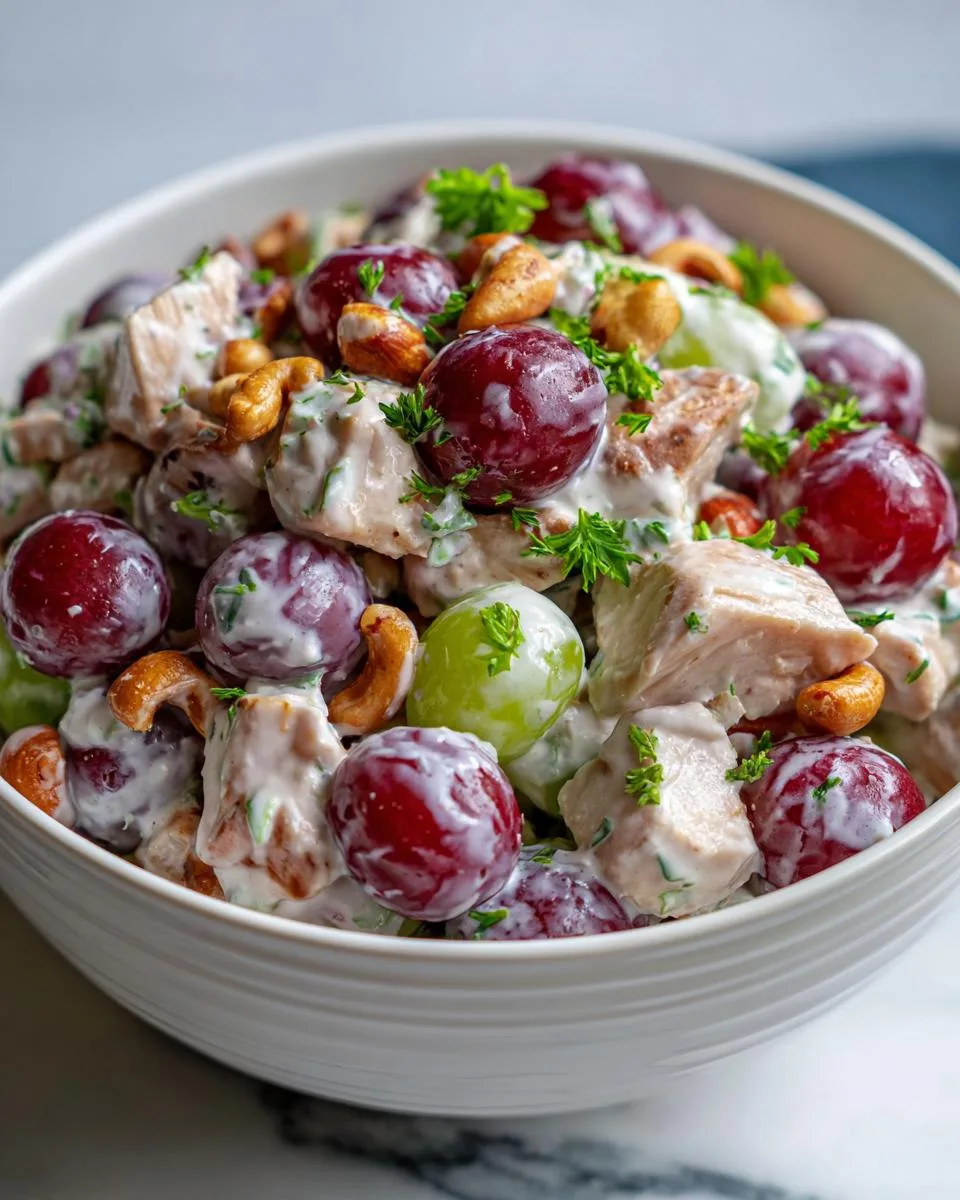 Curry Cashew Grape Chicken Salad - detail 3