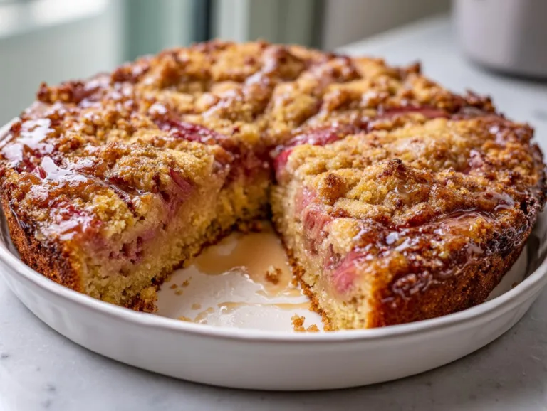 Easy Rhubarb Upside Down Cake