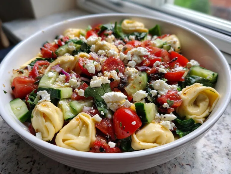 Greek Tortellini Pasta Salad Recipe