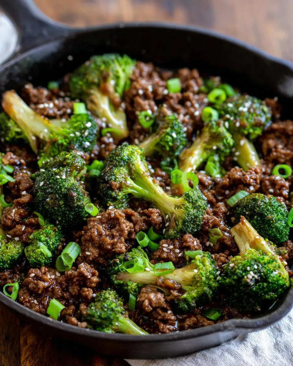 Ground Beef Broccoli Skillet - detail 3