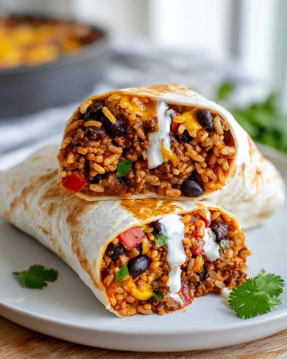 Ground Beef Burritos - detail 3