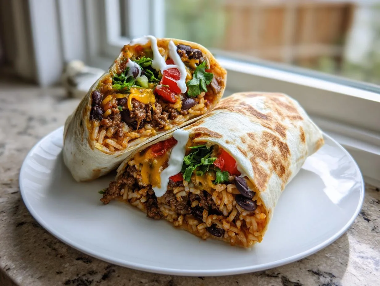 Juicy Ground Beef Burritos Ready in Just 35 Minutes