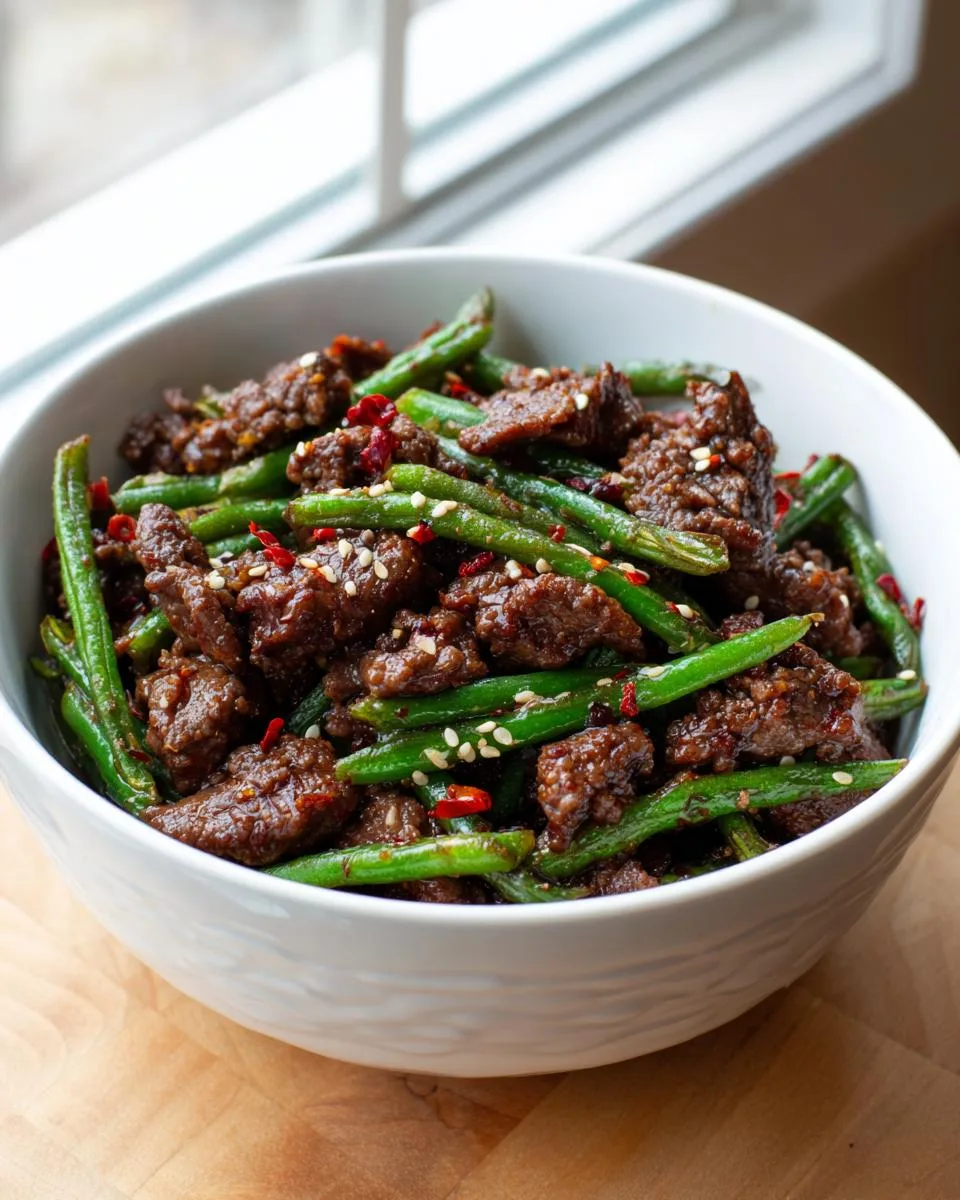 Ground Beef Green Bean Stir-Fry - detail 4