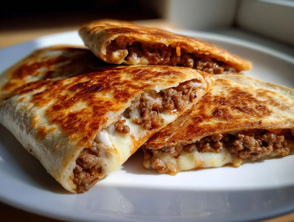 Savory Ground Beef Quesadillas in 20 Minutes Flat