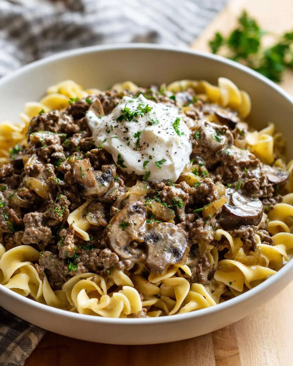 Ground Beef Stroganoff - detail 3