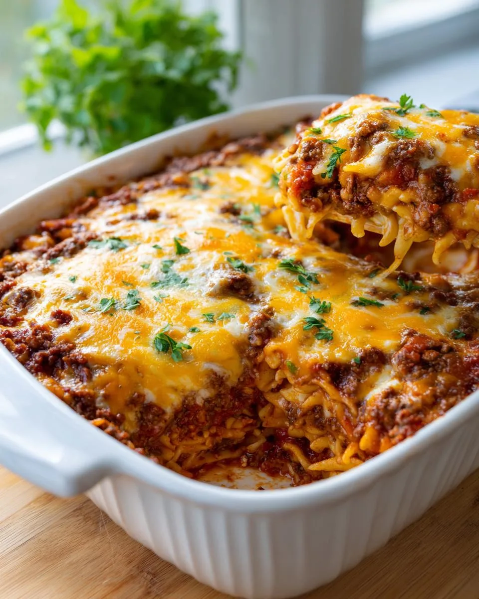 Hamburger Noodle Casserole - detail 3