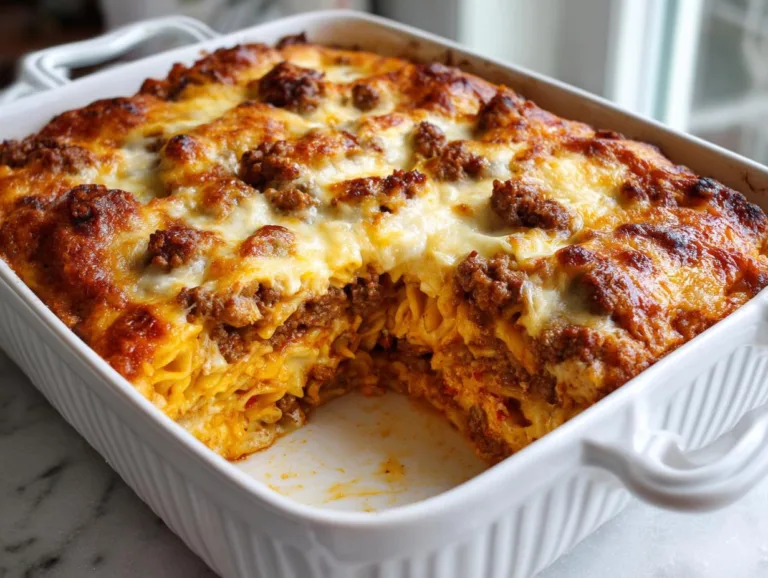 Hamburger Noodle Casserole