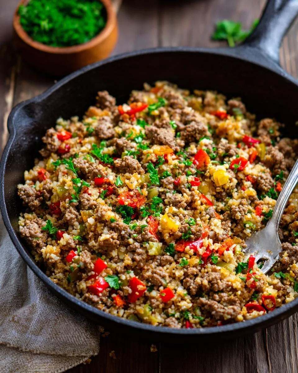 Keto Beef Cauliflower Rice - detail 3