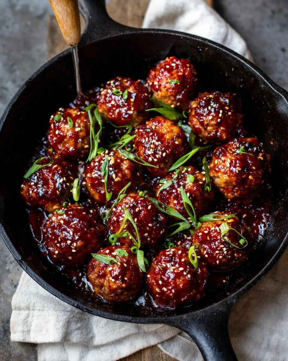Korean Barbecue Beef Meatballs - detail 4