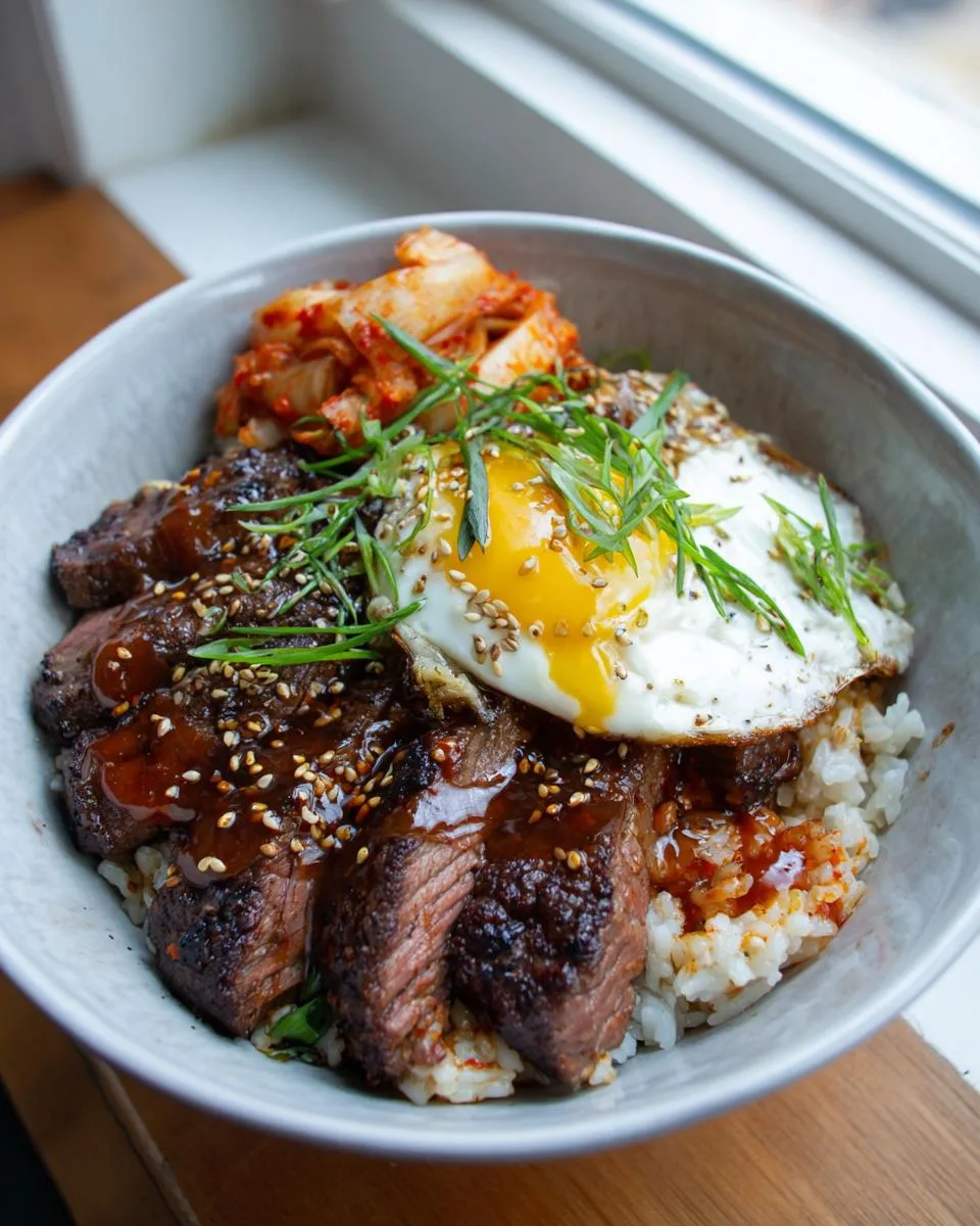 Korean Bbq Steak Rice Bowls - detail 2