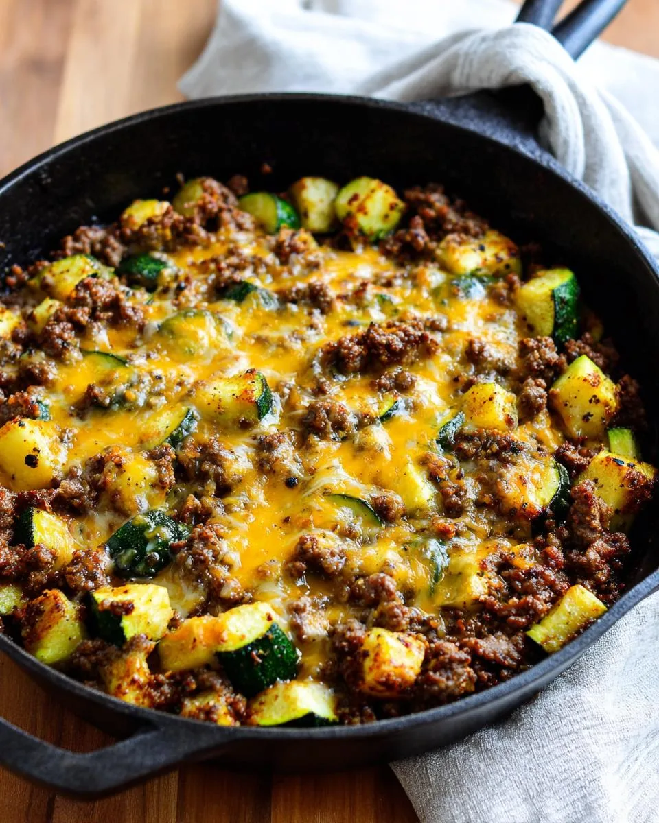 Low Carb Cheeseburger Skillet - detail 3