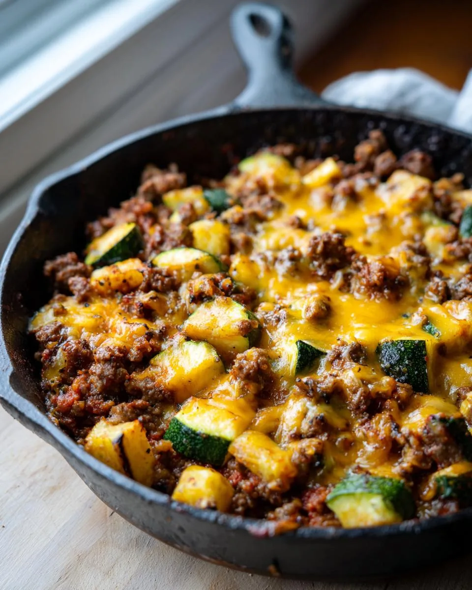 Low Carb Cheeseburger Skillet - detail 4