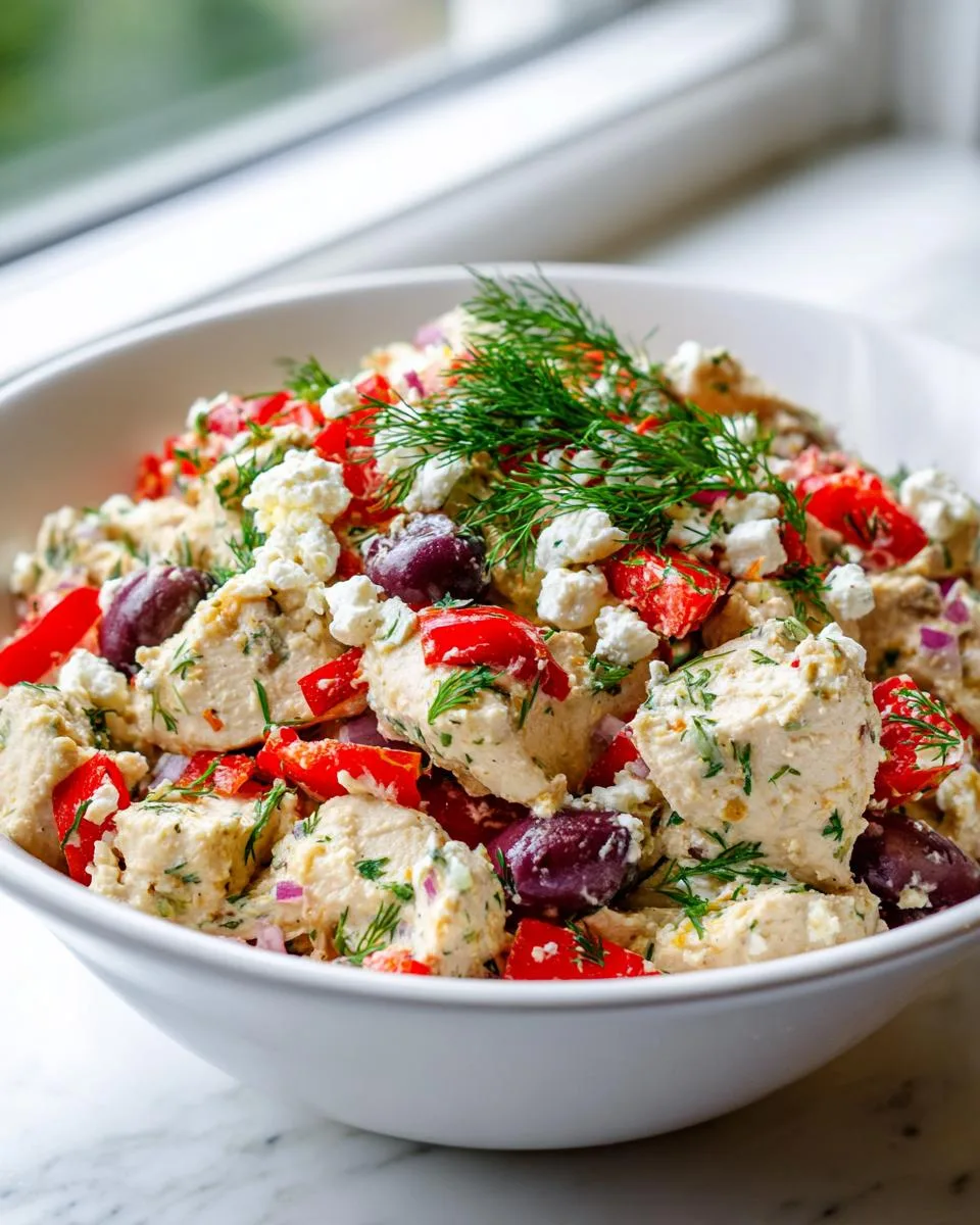 Mediterranean Feta Chicken Salad Bowl - detail 4
