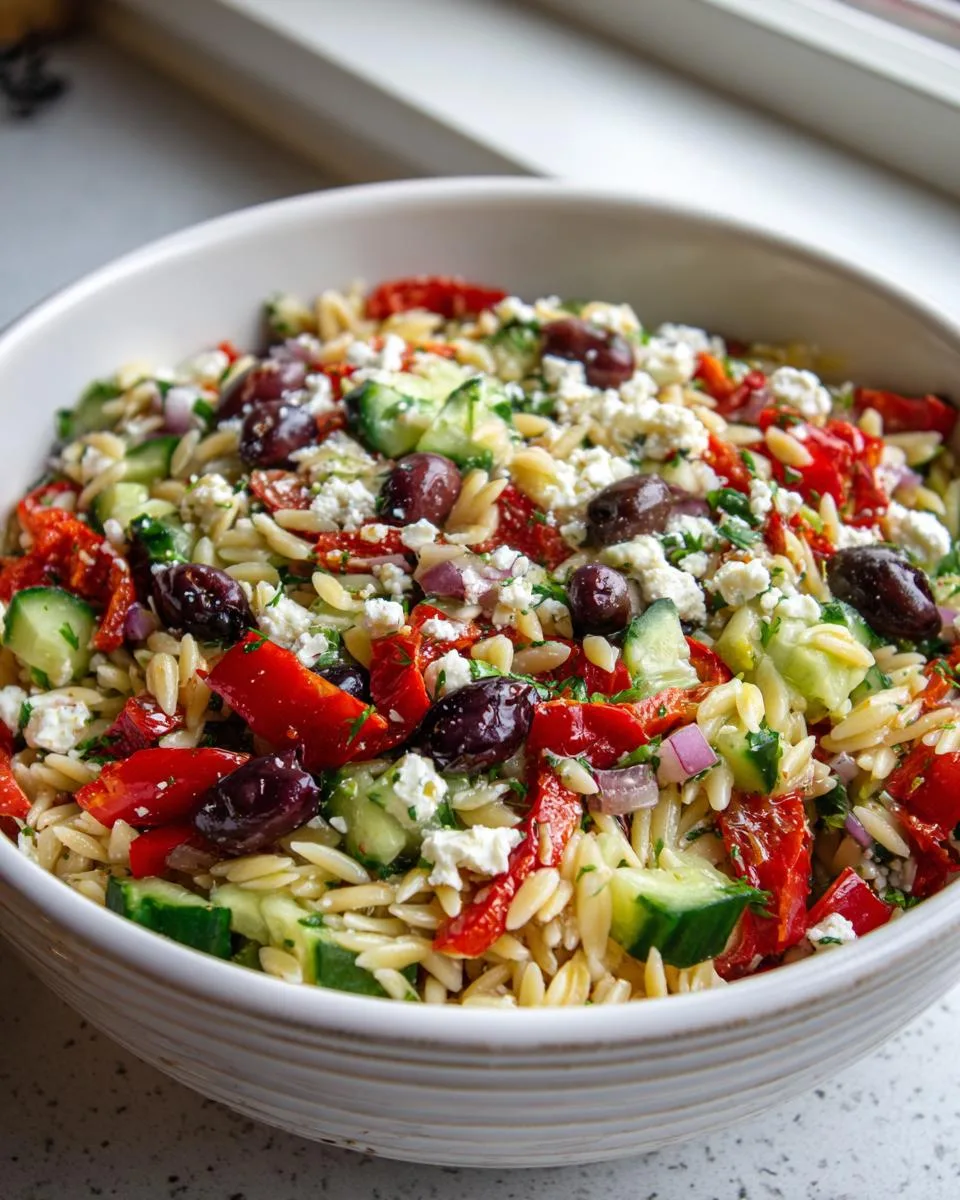 Mediterranean Orzo Pasta Salad Recipe - detail 2