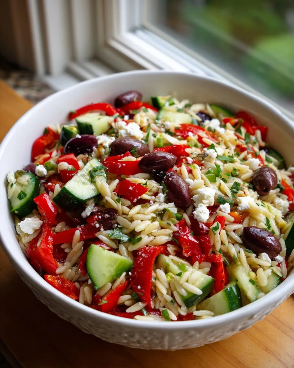 Mediterranean Orzo Pasta Salad Recipe - detail 4