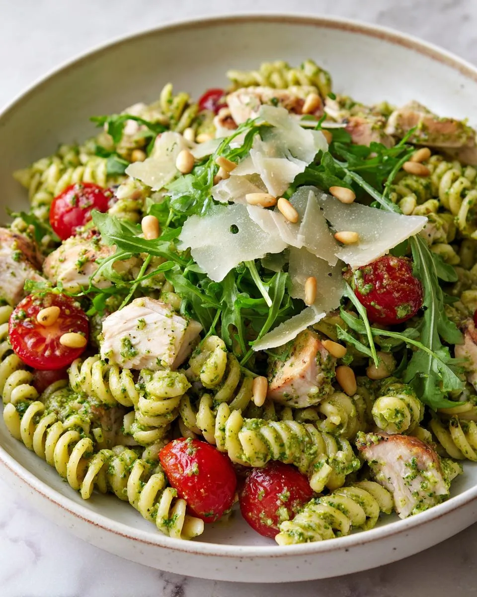 Pesto Chicken Pasta Salad Bowl - detail 3
