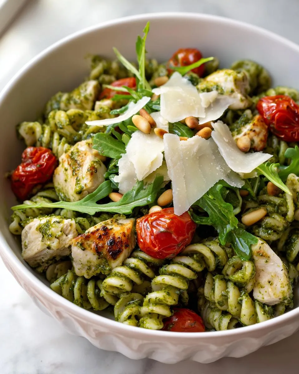 Pesto Chicken Pasta Salad Bowl - detail 4
