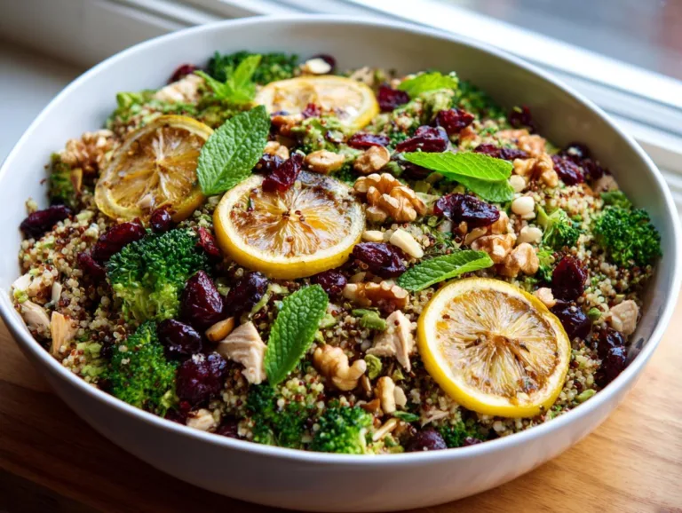 Quinoa Broccoli Chicken Power Salad