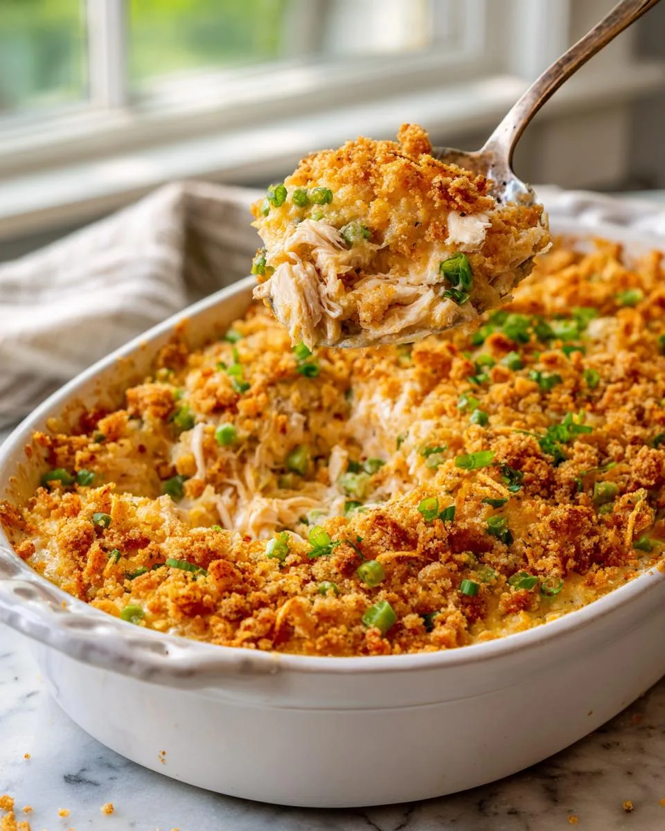 Ritz Cracker Chicken Casserole - detail 4