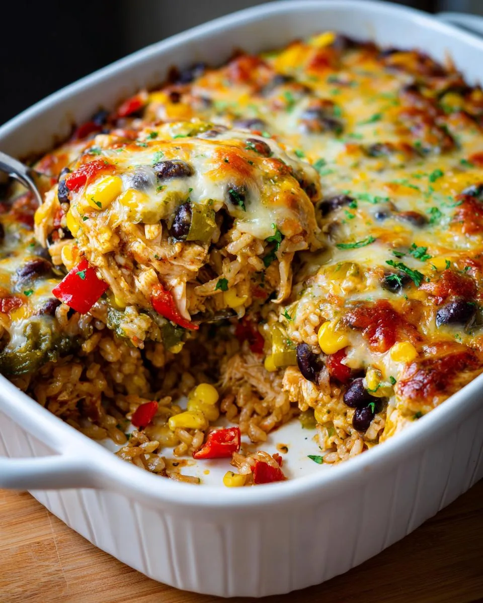 Salsa Verde Chicken Casserole - detail 3