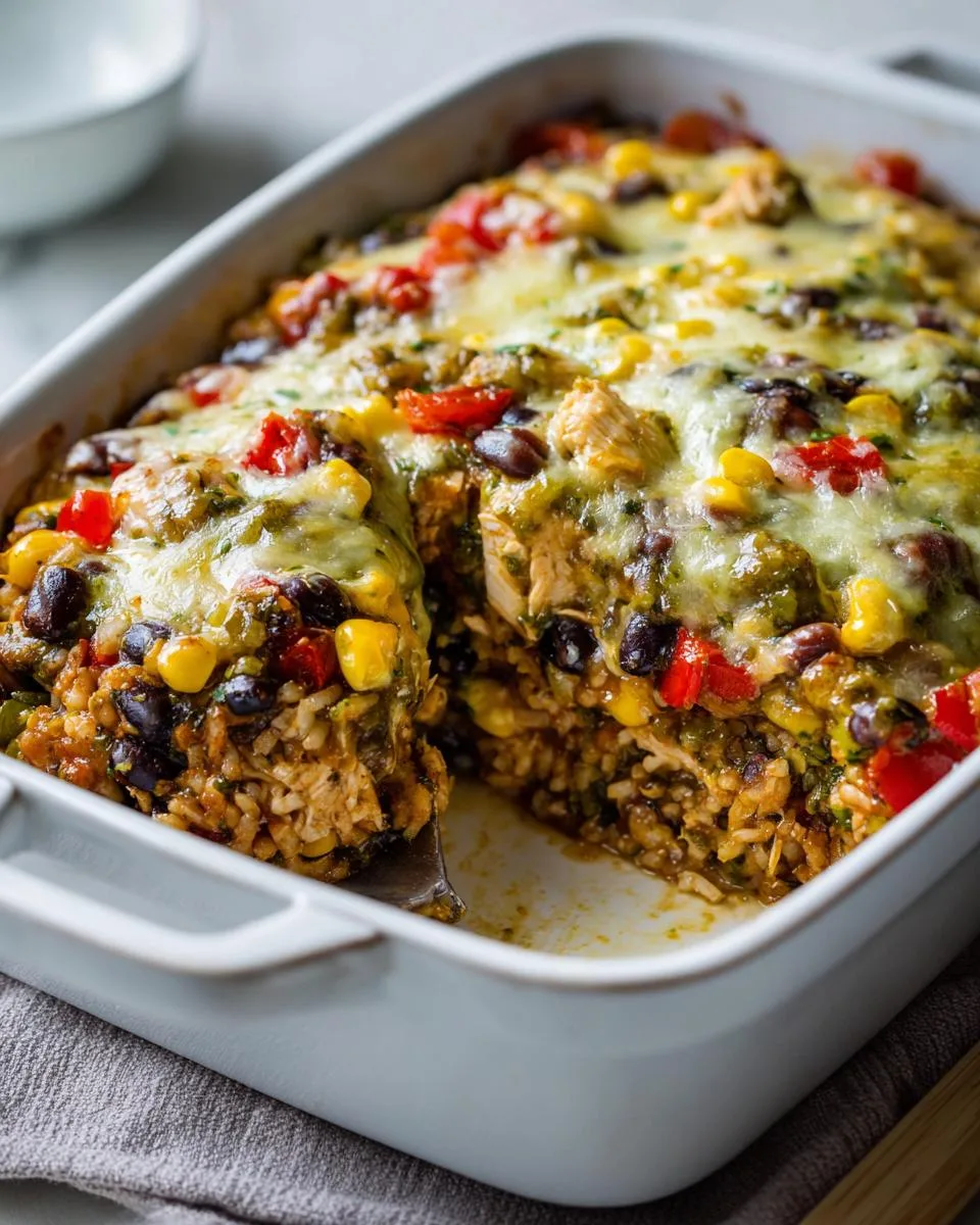 Salsa Verde Chicken Casserole - detail 4