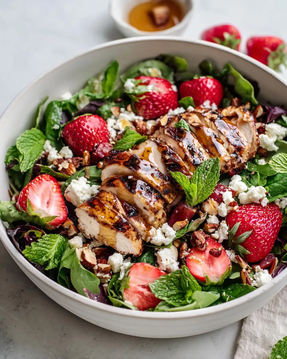 Strawberry Goat Cheese Chicken Salad - detail 3