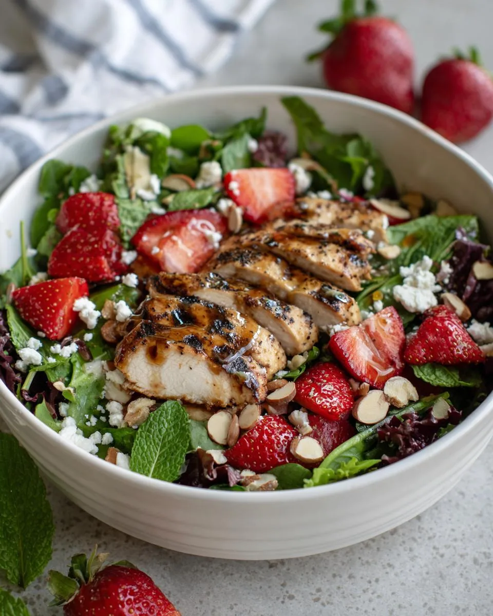 Strawberry Goat Cheese Chicken Salad - detail 4