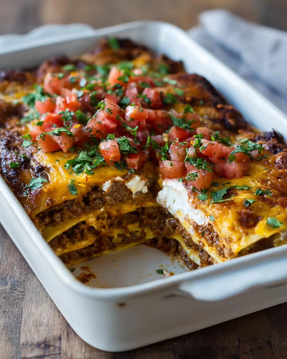 Taco Lasagna - detail 3