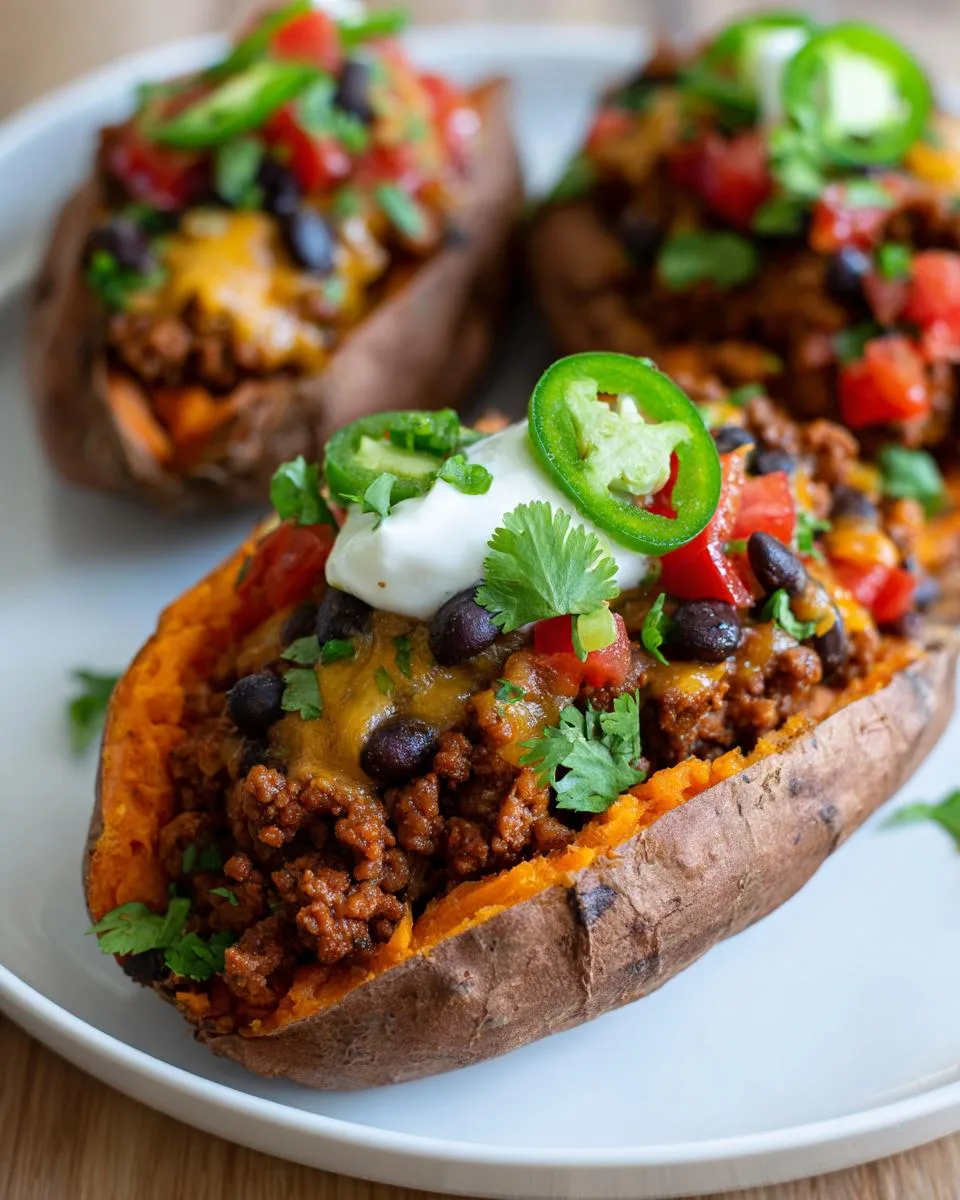 Taco Stuffed Sweet Potatoes - detail 3