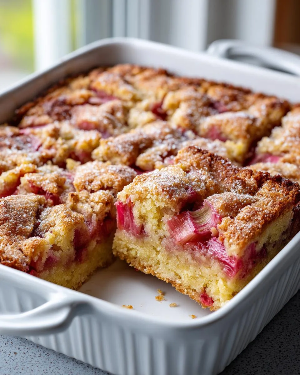 Tangy Rhubarb Bars Recipe - detail 3