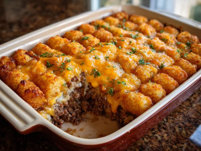 Tater Tot Cheeseburger Bake