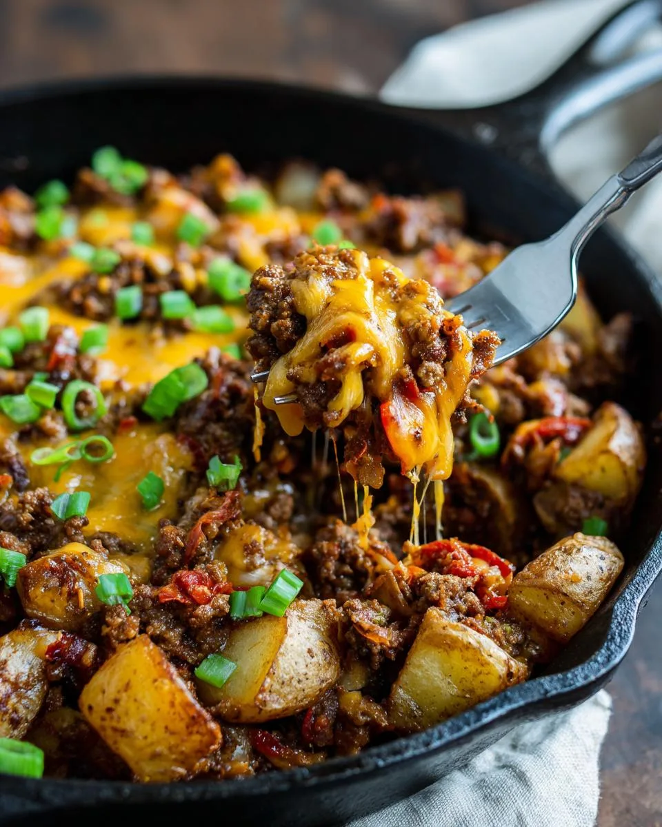 Tex-Mex Beef Potato Skillet - detail 4