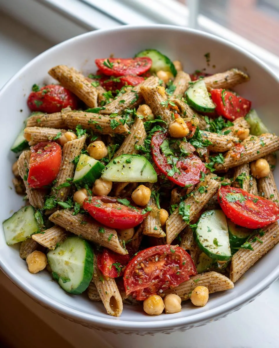Zaatar Chickpea Pasta Salad Recipe - detail 2
