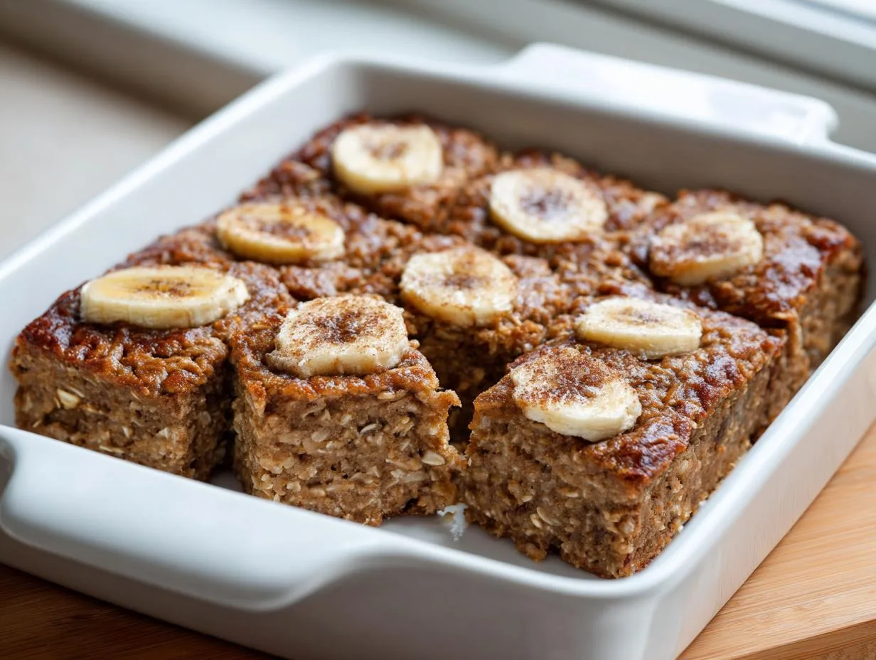5-Ingredient Almond Butter Oat Breakfast Squares That Wow