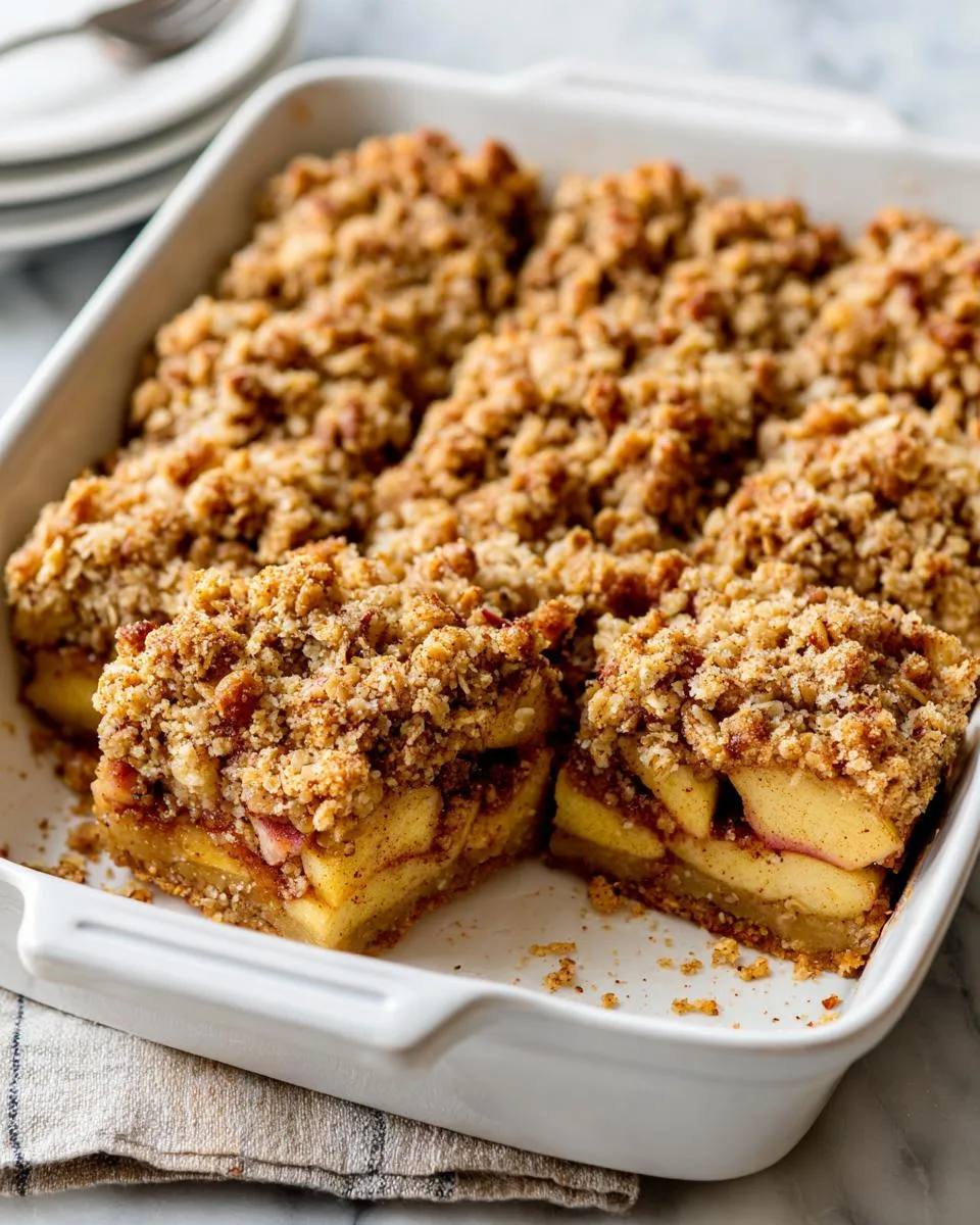 Apple Cinnamon Crumble Bars - detail 2