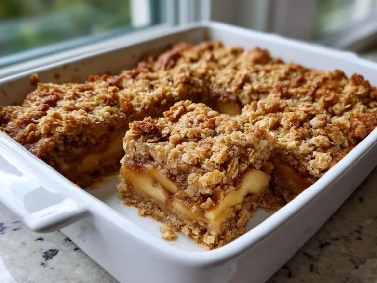 Apple Cinnamon Crumble Bars