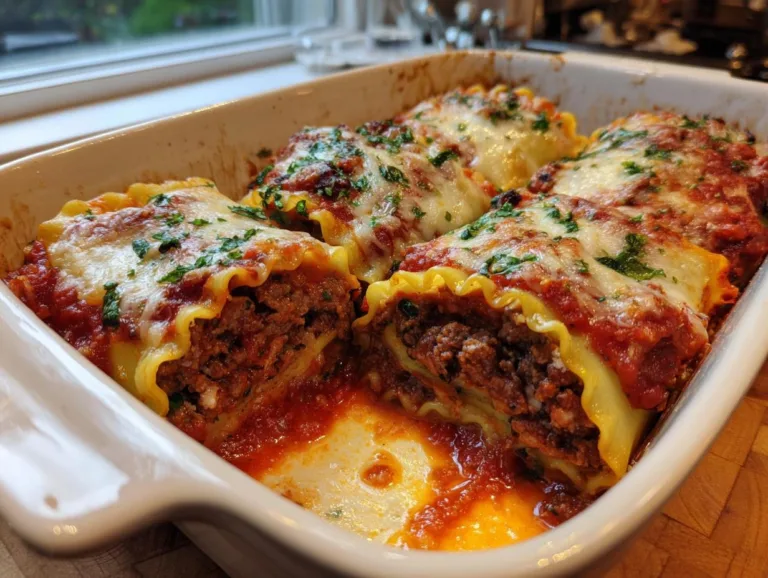 Beef Lasagna Roll-Ups