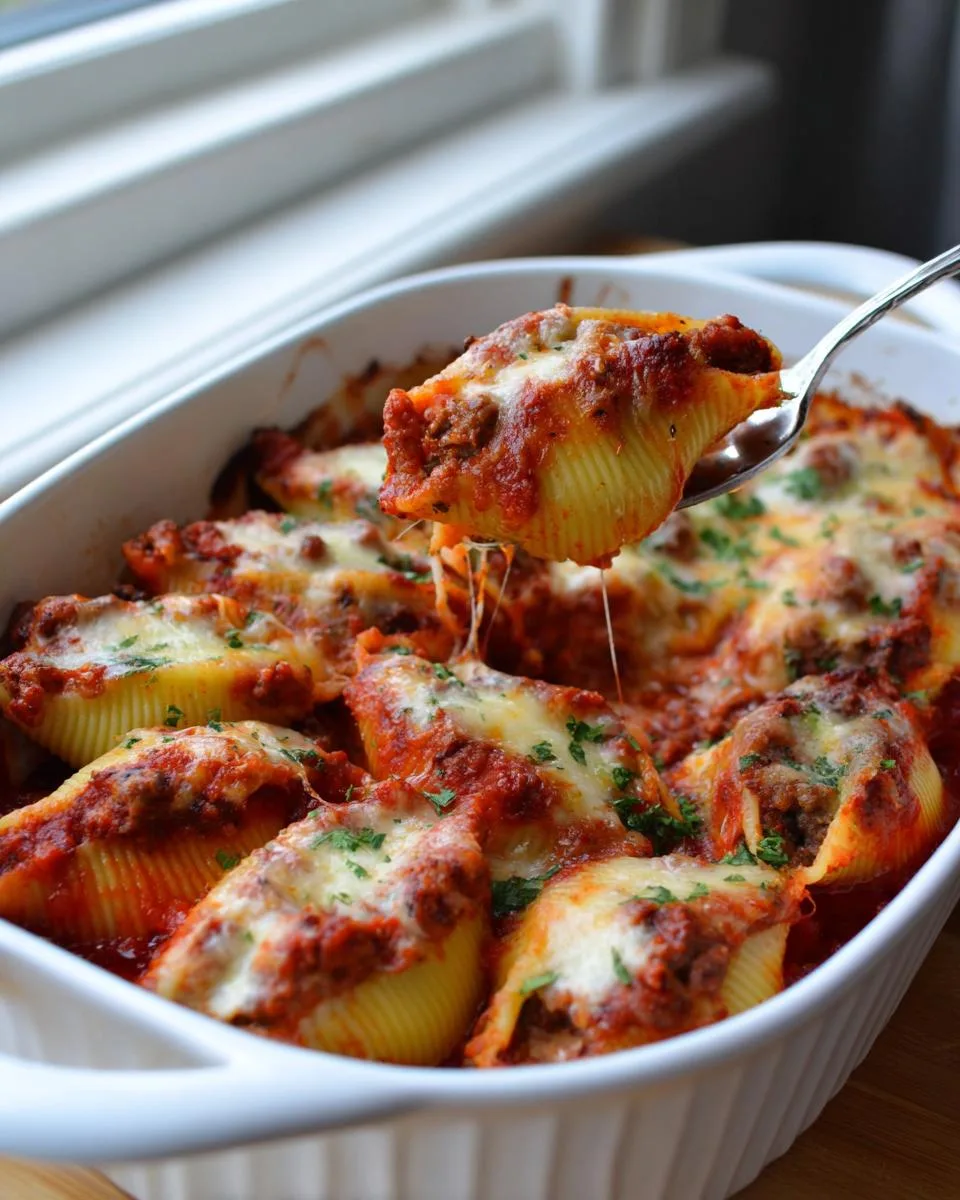 Beef Lasagna Stuffed Shells - detail 2