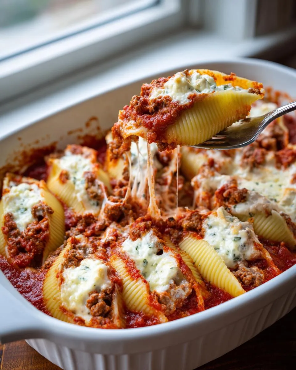 Beef Lasagna Stuffed Shells - detail 3