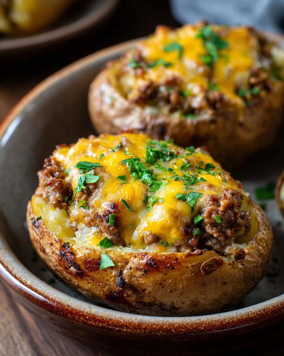 Beef Stuffed Baked Potatoes - detail 2