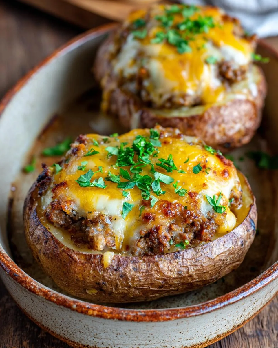 Beef Stuffed Baked Potatoes - detail 4