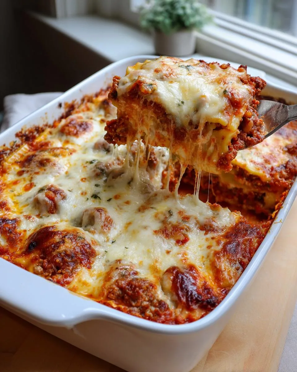 Beefy Baked Ravioli - detail 2