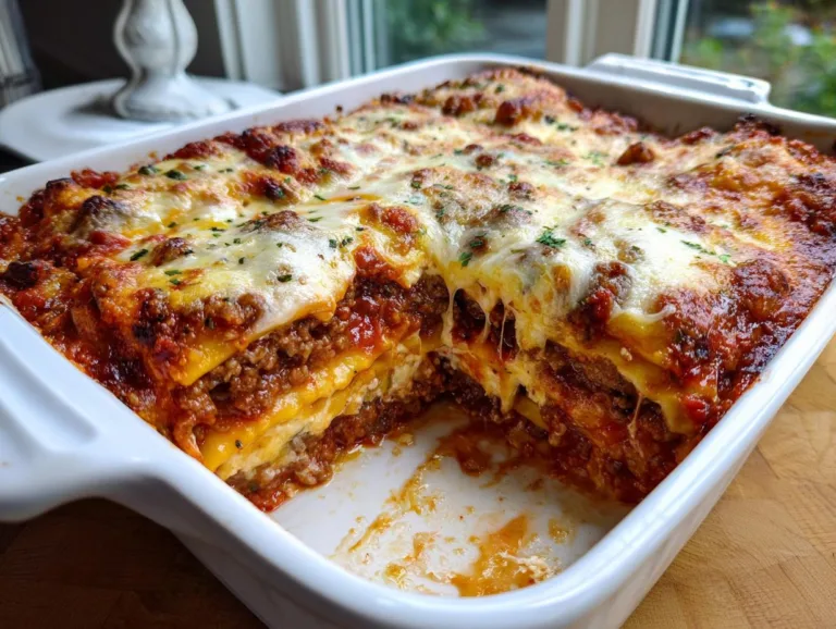 Beefy Baked Ravioli