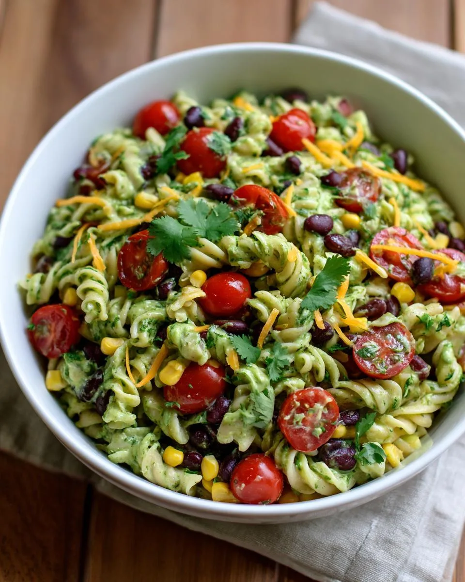 Black Bean Avocado Pasta Salad - detail 2