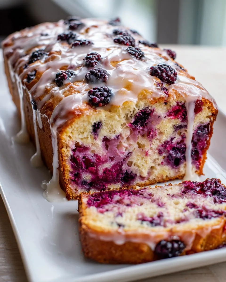 Black Raspberry Breakfast Loaf - detail 1