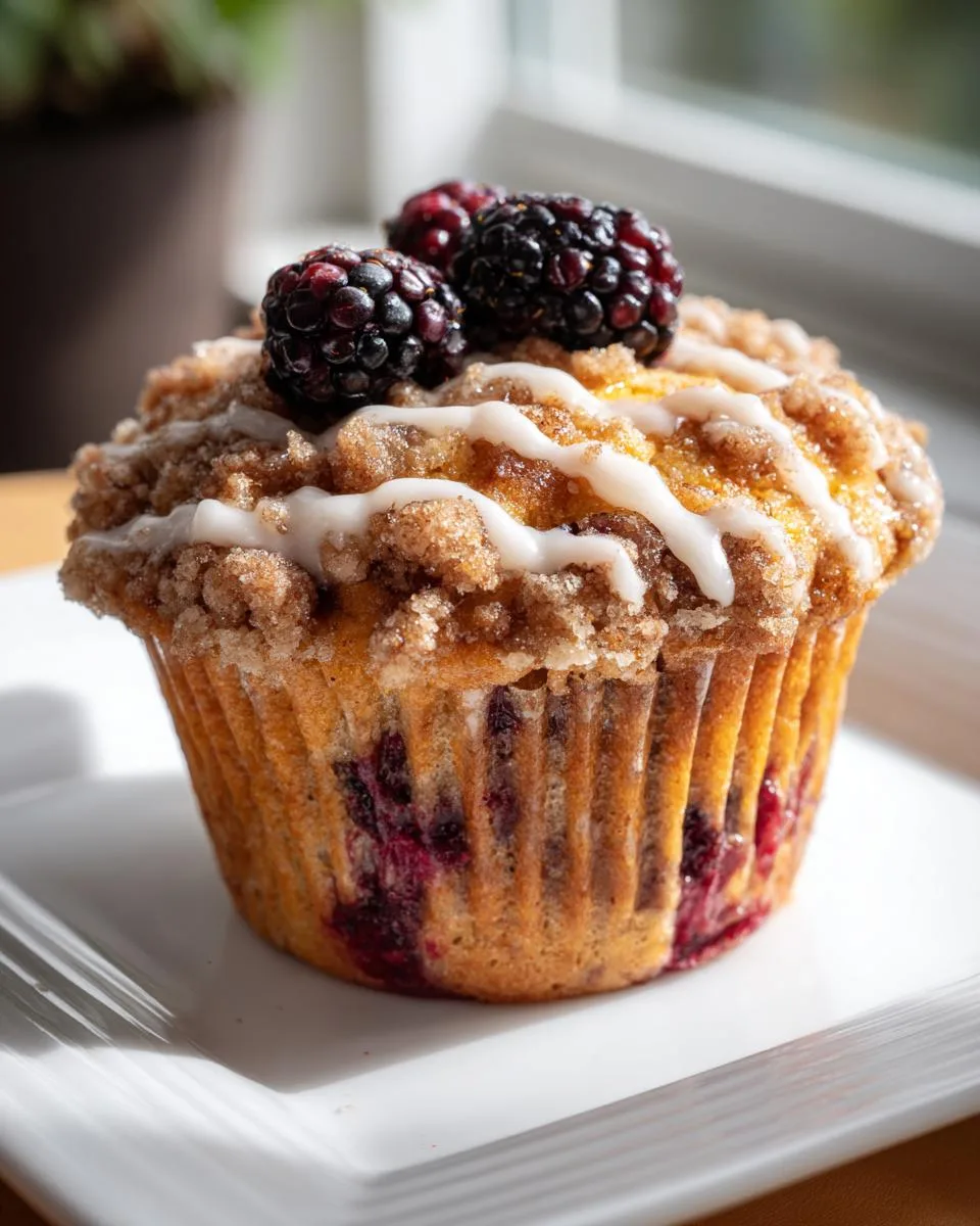 Black Raspberry Morning Muffins - detail 1