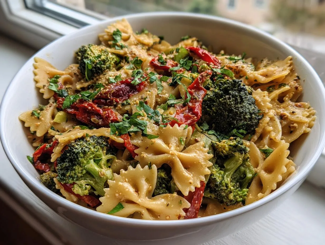 20-Minute Broccoli Sun Dried Tomato Pasta Recipe – Delicious & Easy