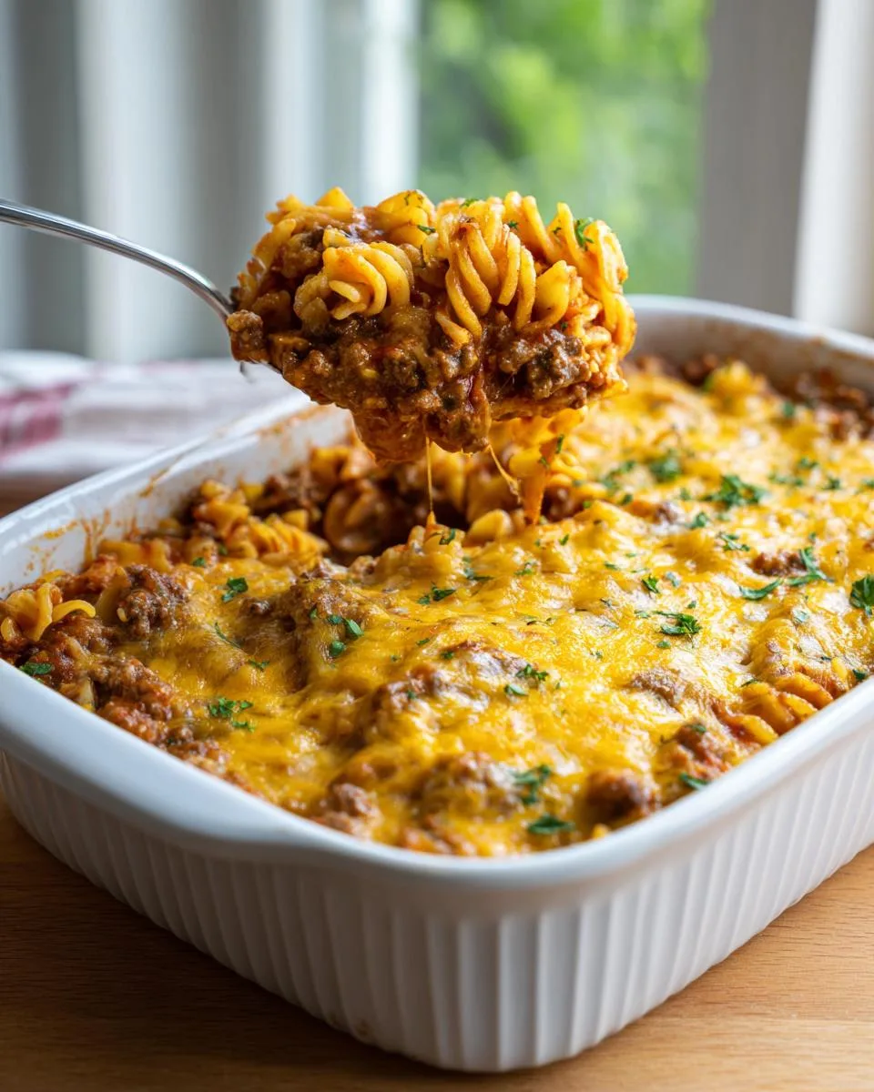 Cheesy Beef Noodle Casserole - detail 1