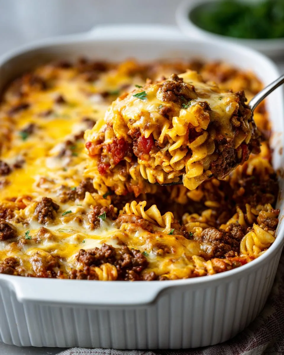 Cheesy Beef Noodle Casserole - detail 3