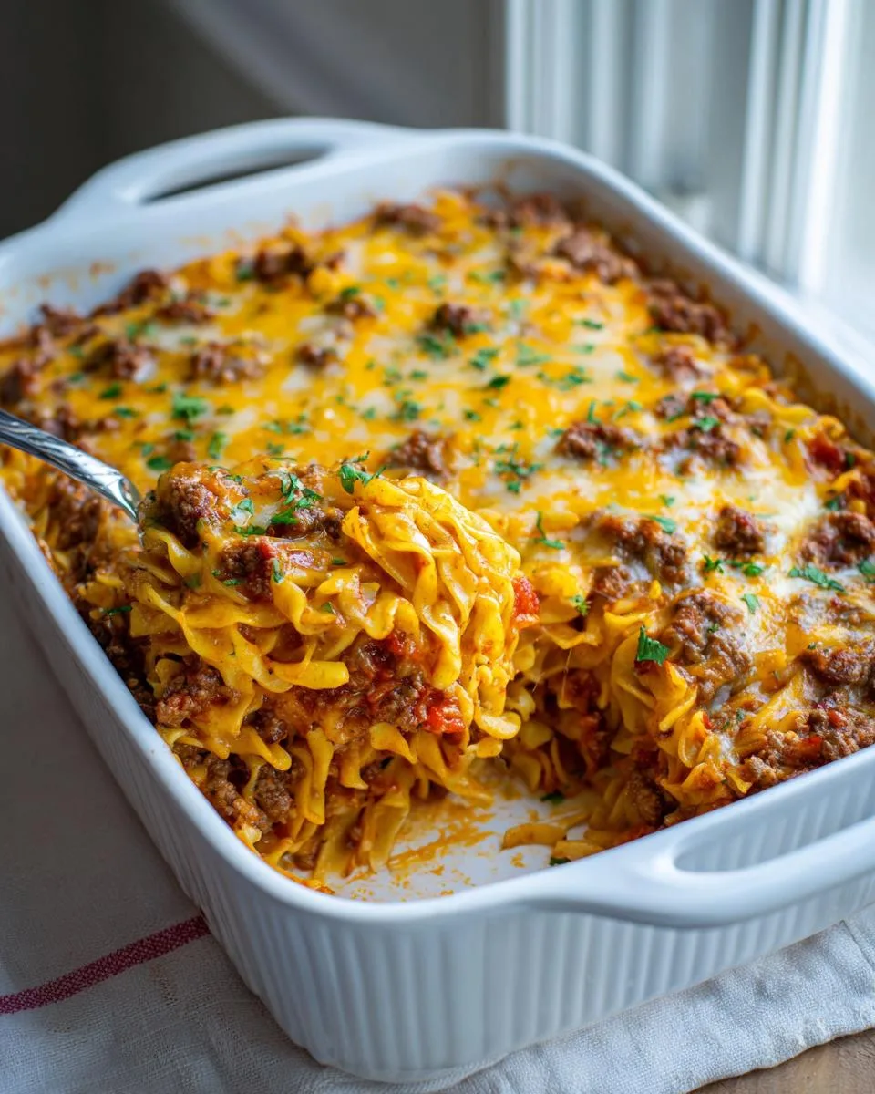 Cheesy Beef Noodle Casserole - detail 4